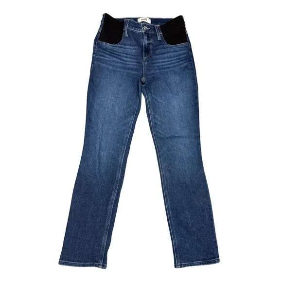 PAIGE Cindy Maternity Straight Leg Jeans In Suncrest Size 26 - Picture 3 of 16